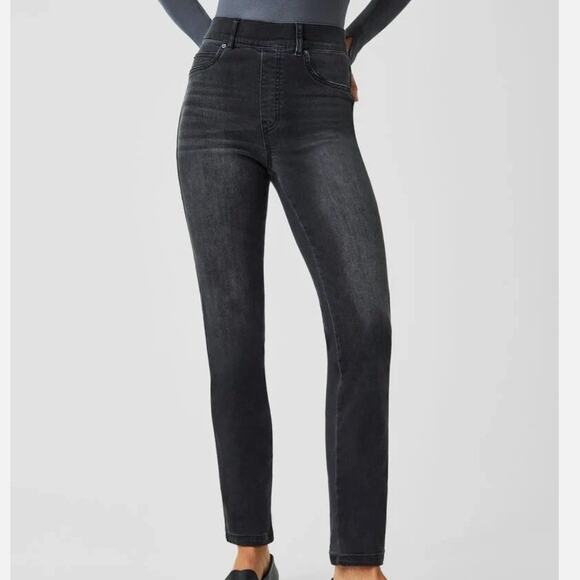 Spanx Skinny Jeans Sm Vintage Black Sculpt Fit Stretch NWT - Picture 1 of 4